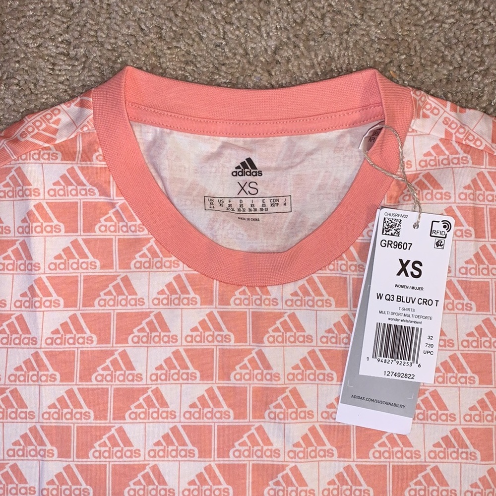 NWT Adidas Women’s Pink Crop Top - Picture 6 of 10